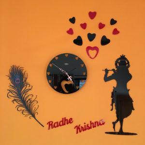 Wall Clock Radhe Krishna Theme