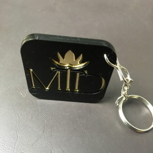 Jewellery shop logo keychain